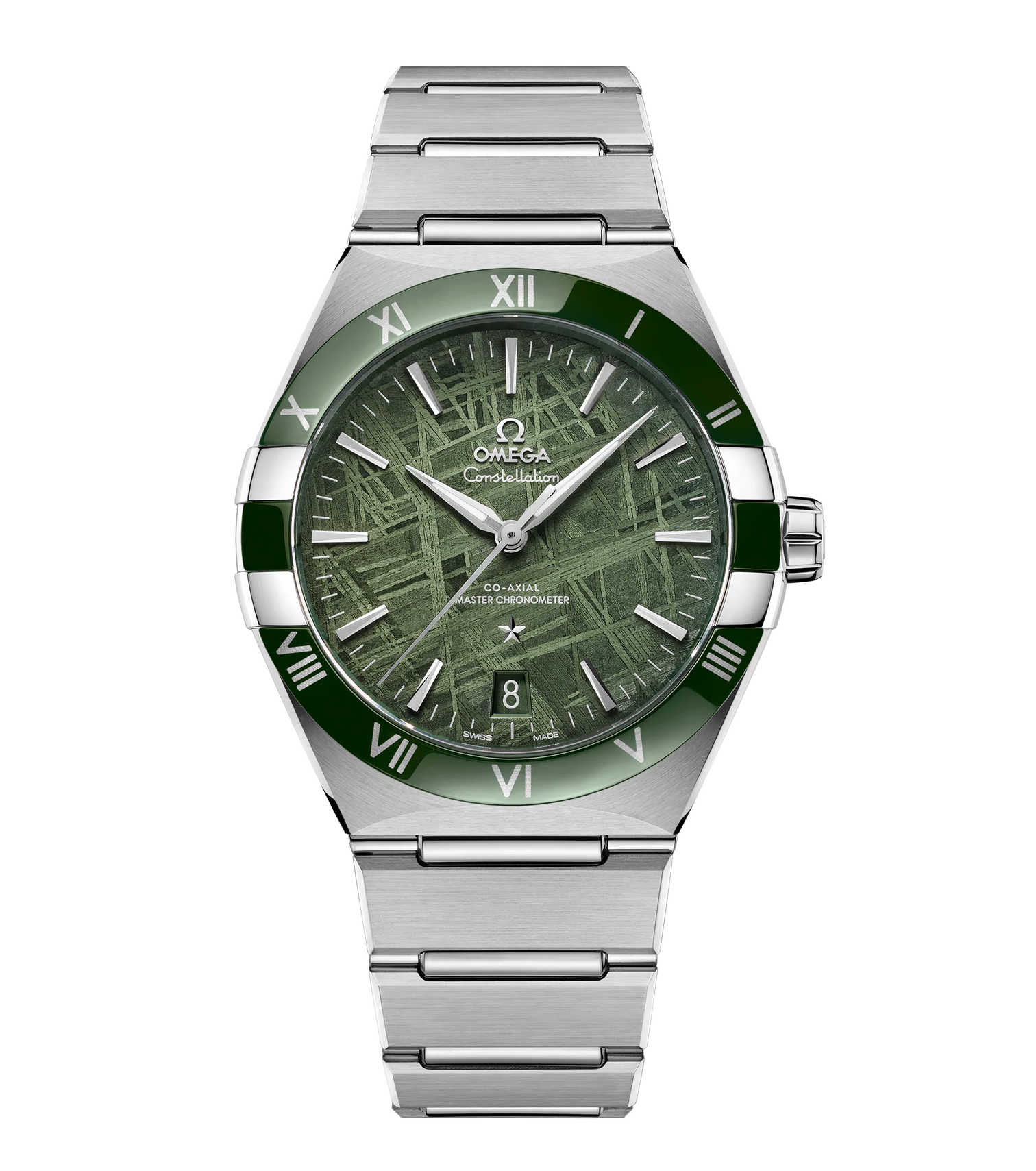 OMEGA Constellation 41mm Watch with Green Meteorite Dial